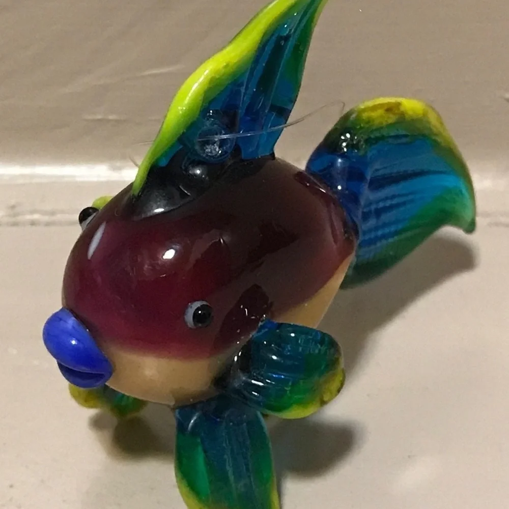 Lot of hand blown glass Beta Fishes